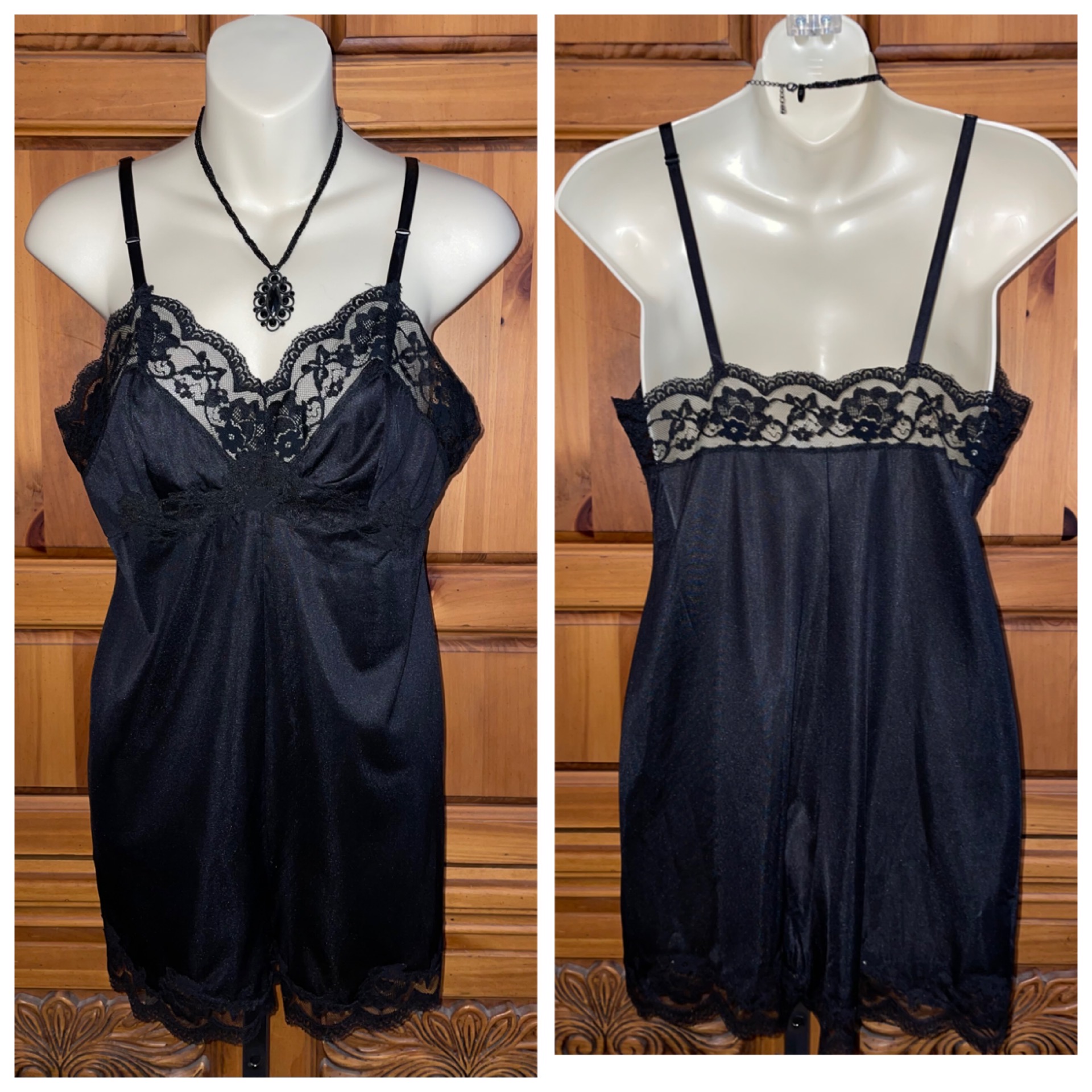 Exclusive Collection - Vintage 1960's VAN RAALTE Midnight Black Nylon ...